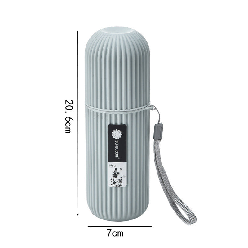 Portable Toothbrush & Toothpaste Holder Case – Travel Storage Box