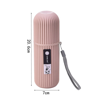 Portable Toothbrush & Toothpaste Holder Case – Travel Storage Box
