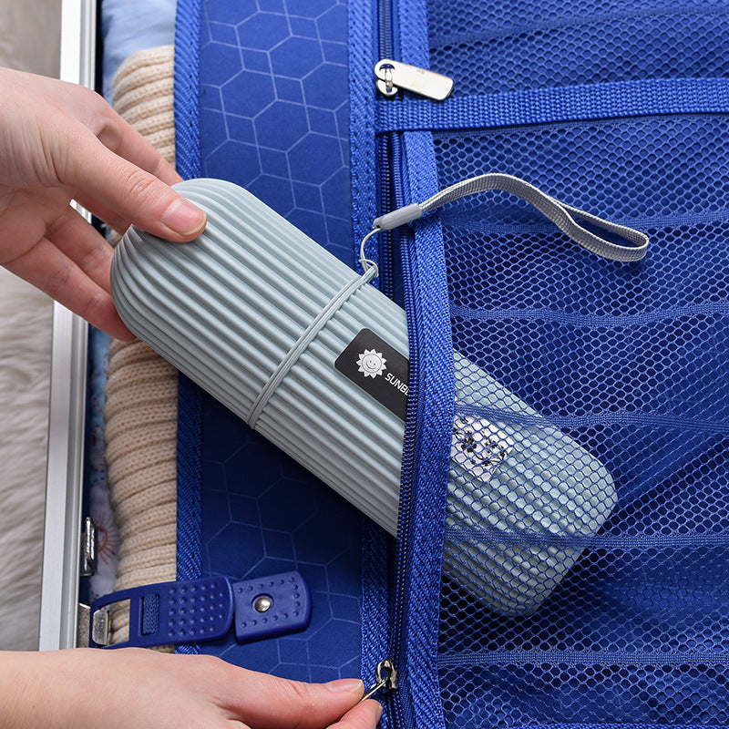 Portable Toothbrush & Toothpaste Holder Case – Travel Storage Box
