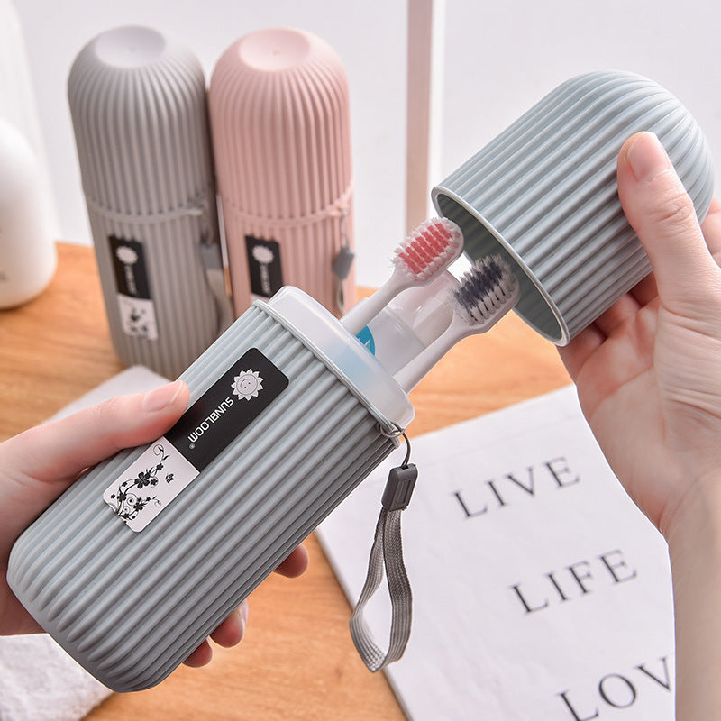 Portable Toothbrush & Toothpaste Holder Case – Travel Storage Box